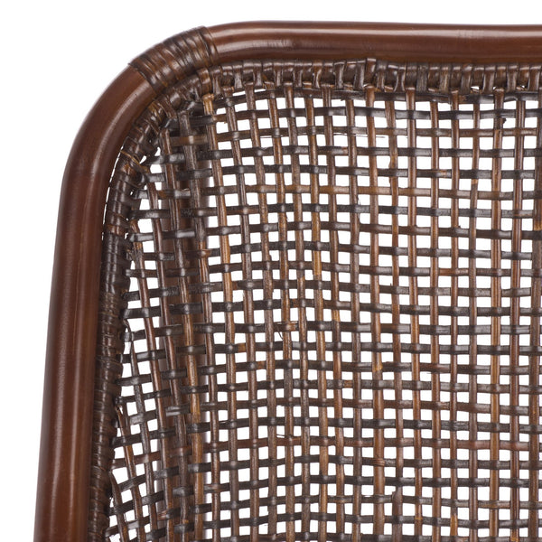 Alina Rattan Dining Chair With Removable Padded Cushion — Coastal Texture, Modern Scandinavian Charm