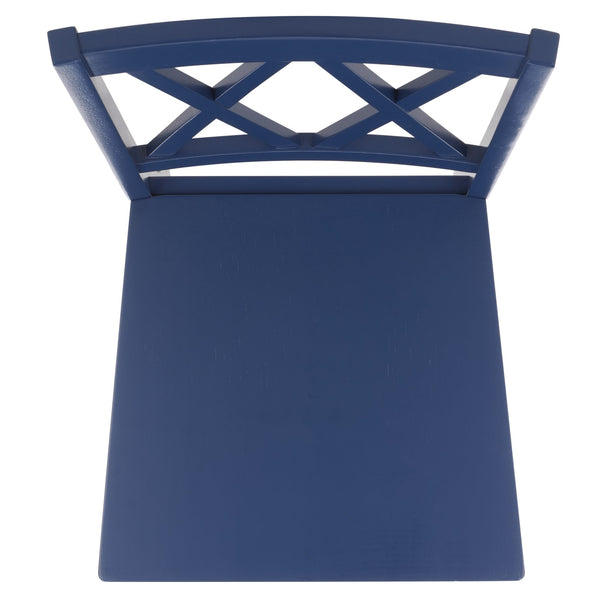 Yana Double X-Back Side Chair With Solid Wood Frame, Ergonomic Contour & Rich Grain Finish For Dining