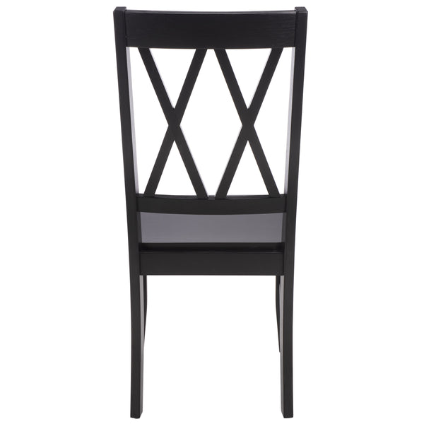 Yana Double X-Back Side Chair With Solid Wood Frame, Ergonomic Contour & Rich Grain Finish For Dining