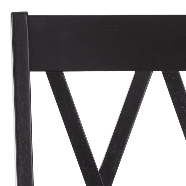 Yana Double X-Back Side Chair With Solid Wood Frame, Ergonomic Contour & Rich Grain Finish For Dining