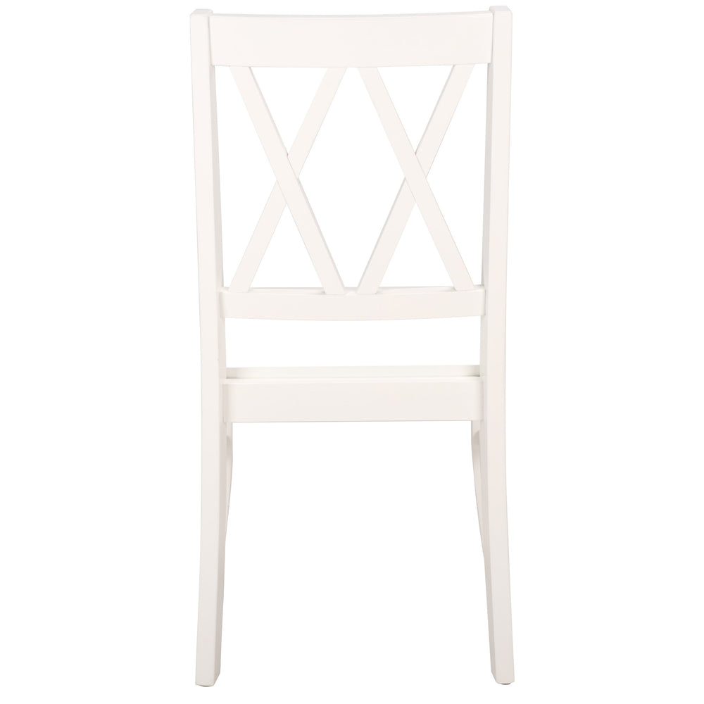 Yana Double X-Back Side Chair With Solid Wood Frame, Ergonomic Contour & Rich Grain Finish For Dining