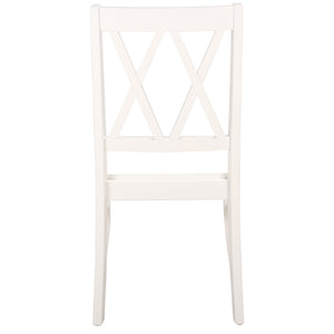 Yana Double X-Back Side Chair With Solid Wood Frame, Ergonomic Contour & Rich Grain Finish For Dining