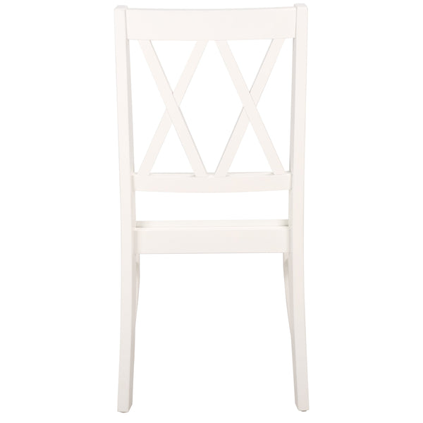 Yana Double X-Back Side Chair With Solid Wood Frame, Ergonomic Contour & Rich Grain Finish For Dining