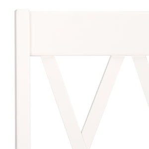 Yana Double X-Back Side Chair With Solid Wood Frame, Ergonomic Contour & Rich Grain Finish For Dining
