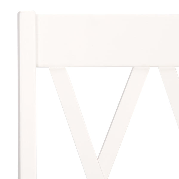 Yana Double X-Back Side Chair With Solid Wood Frame, Ergonomic Contour & Rich Grain Finish For Dining