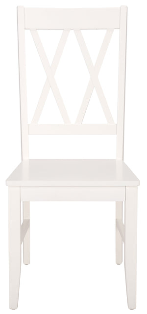 Yana Double X-Back Side Chair With Solid Wood Frame, Ergonomic Contour & Rich Grain Finish For Dining