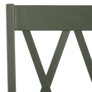 Yana Double X-Back Arm Chair With Ergonomic Arms And Rich Wood Finish For Dining & Accent Seating