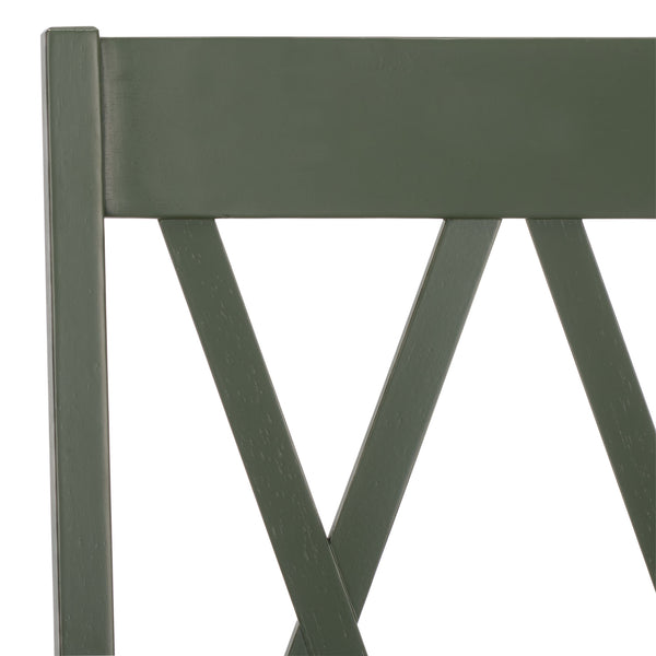 Yana Double X-Back Arm Chair With Ergonomic Arms And Rich Wood Finish For Dining & Accent Seating