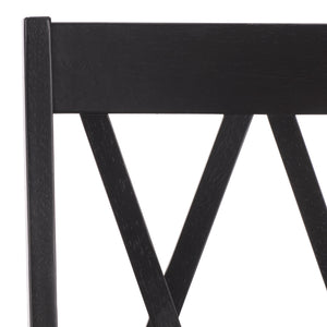 Yana Double X-Back Arm Chair With Ergonomic Arms And Rich Wood Finish For Dining & Accent Seating