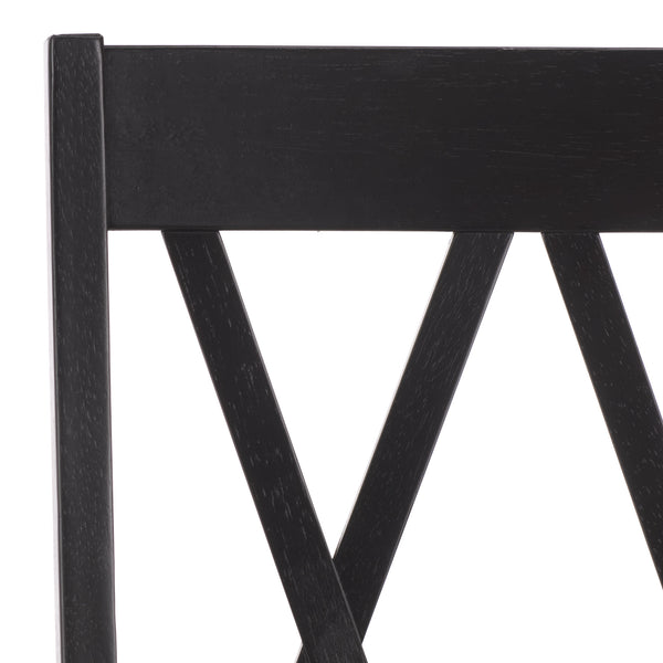 Yana Double X-Back Arm Chair With Ergonomic Arms And Rich Wood Finish For Dining & Accent Seating