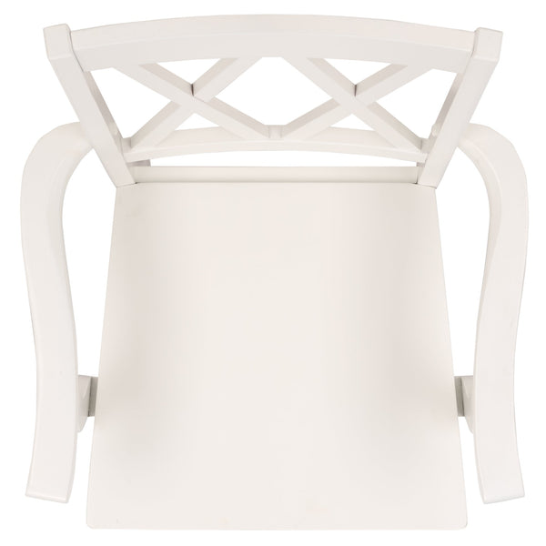 Yana Double X-Back Arm Chair With Ergonomic Arms And Rich Wood Finish For Dining & Accent Seating
