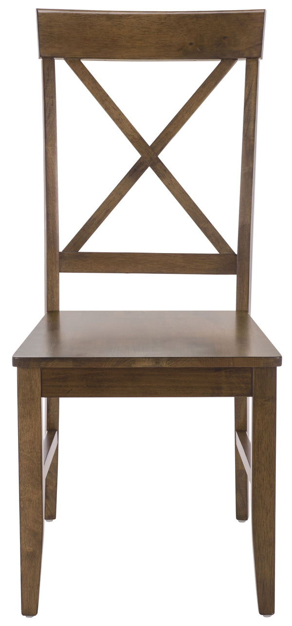 Ksenia X-Back Side Chair With Solid Wood Frame, Classic Farmhouse Style And Comfortable Seating