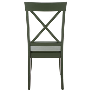Ksenia X-Back Side Chair With Solid Wood Frame, Classic Farmhouse Style And Comfortable Seating