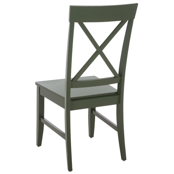 Ksenia X-Back Side Chair With Solid Wood Frame, Classic Farmhouse Style And Comfortable Seating