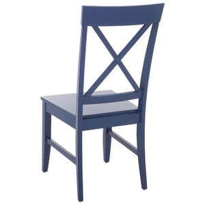 Ksenia X-Back Side Chair With Solid Wood Frame, Classic Farmhouse Style And Comfortable Seating