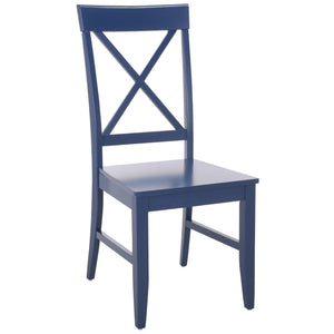 Ksenia X-Back Side Chair With Solid Wood Frame, Classic Farmhouse Style And Comfortable Seating