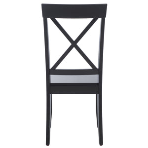 Safavieh Ksenia X-back Side Chair In Light Oak - Timeless Design For Elegant Dining Spaces And Home Decor Black Wood Dch6902e