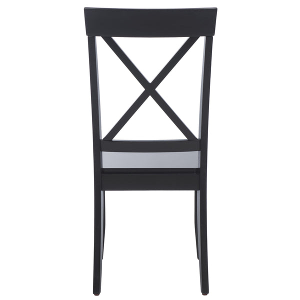 Safavieh Ksenia X-back Side Chair In Light Oak - Timeless Design For Elegant Dining Spaces And Home Decor Black Wood Dch6902e