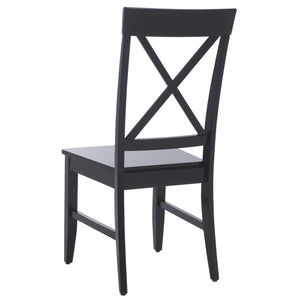 Safavieh Ksenia X-back Side Chair In Light Oak - Timeless Design For Elegant Dining Spaces And Home Decor Black Wood Dch6902e