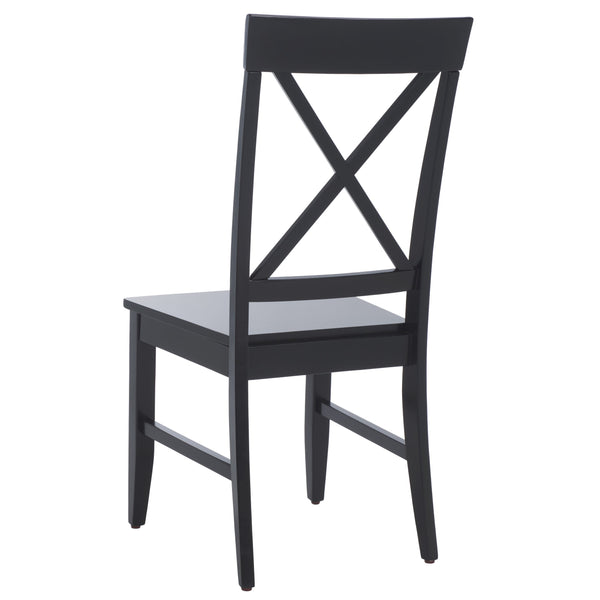 Safavieh Ksenia X-back Side Chair In Light Oak - Timeless Design For Elegant Dining Spaces And Home Decor Black Wood Dch6902e