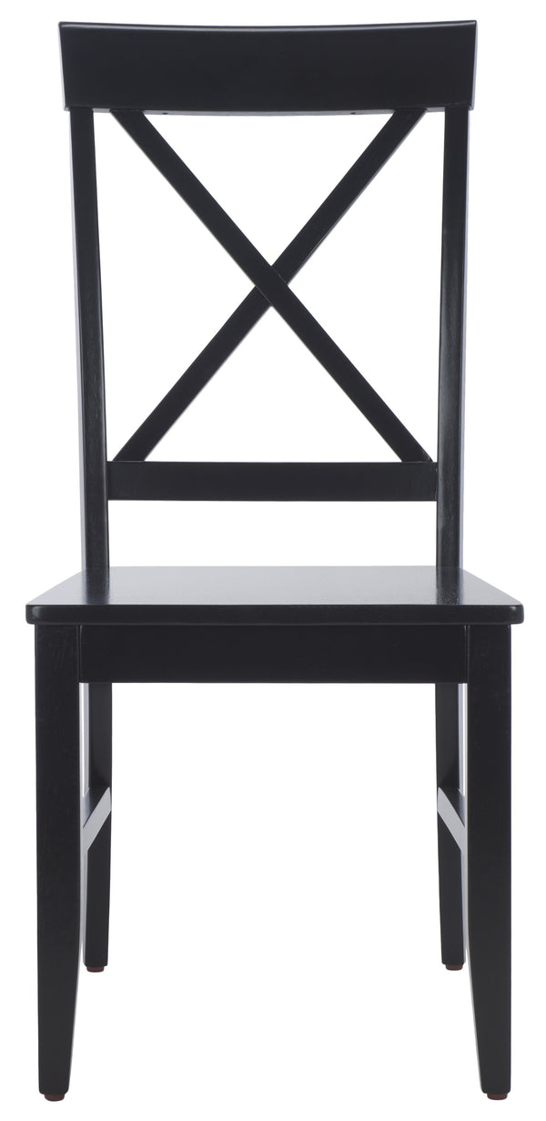 Safavieh Ksenia X-back Side Chair In Light Oak - Timeless Design For Elegant Dining Spaces And Home Decor Black Wood Dch6902e