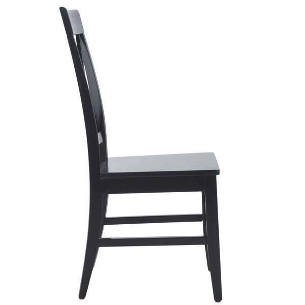 Safavieh Ksenia X-back Side Chair In Light Oak - Timeless Design For Elegant Dining Spaces And Home Decor Black Wood Dch6902e