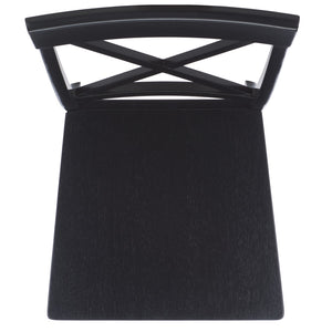 Safavieh Ksenia X-back Side Chair In Light Oak - Timeless Design For Elegant Dining Spaces And Home Decor Black Wood Dch6902e