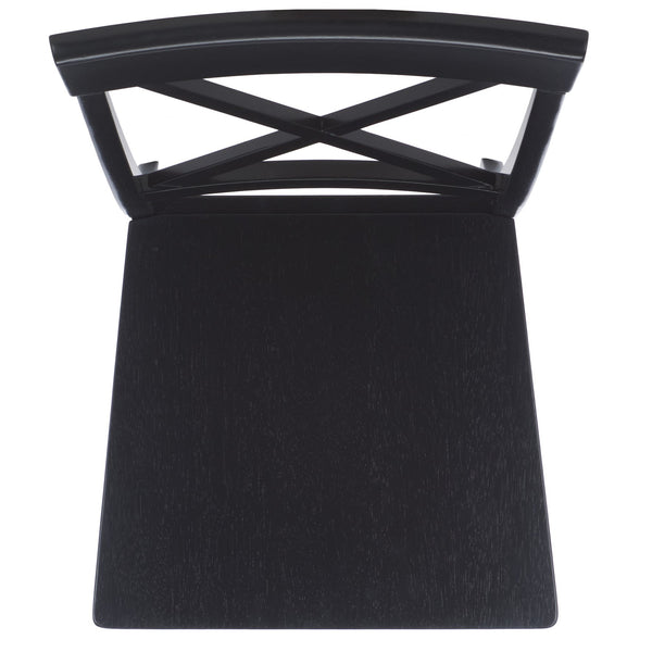 Safavieh Ksenia X-back Side Chair In Light Oak - Timeless Design For Elegant Dining Spaces And Home Decor Black Wood Dch6902e