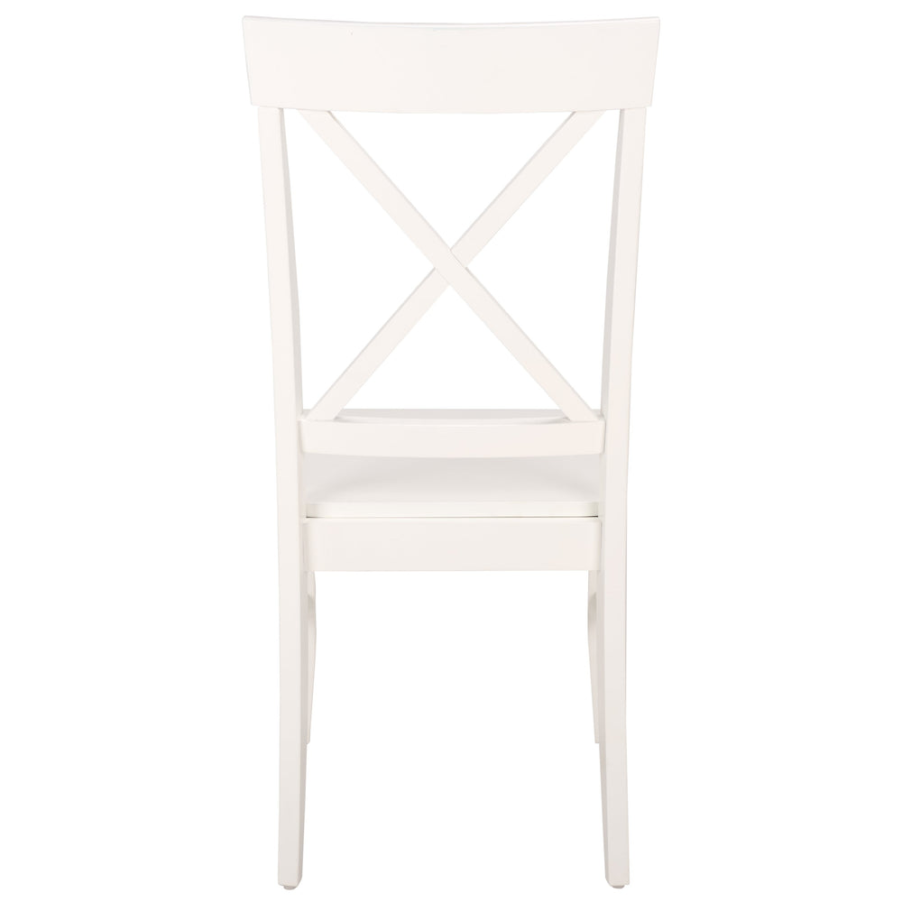Ksenia X-Back Side Chair With Solid Wood Frame, Classic Farmhouse Style And Comfortable Seating