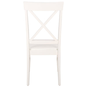 Ksenia X-Back Side Chair With Solid Wood Frame, Classic Farmhouse Style And Comfortable Seating
