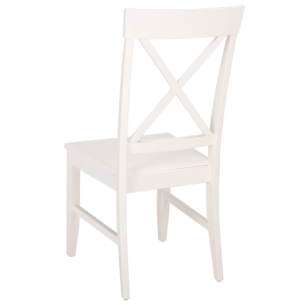 Ksenia X-Back Side Chair With Solid Wood Frame, Classic Farmhouse Style And Comfortable Seating