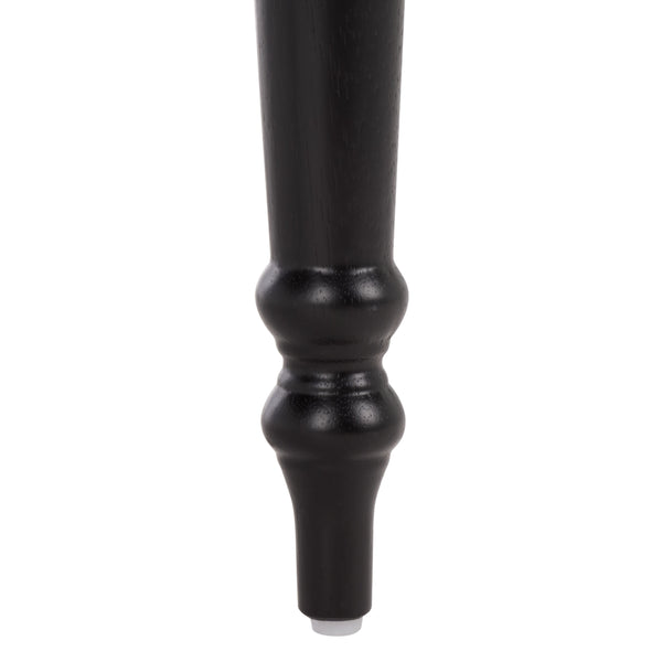 Rasia Solid Wood Ladder Back Side Chair With Ergonomic Support, Durable Lacquer Finish, 40.5" H