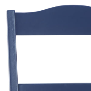 Safavieh Svetlana Classic Ladder Back Side Chair - Timeless Design For Comfortable Dining & Entertaining Dark Blue DCH6904D