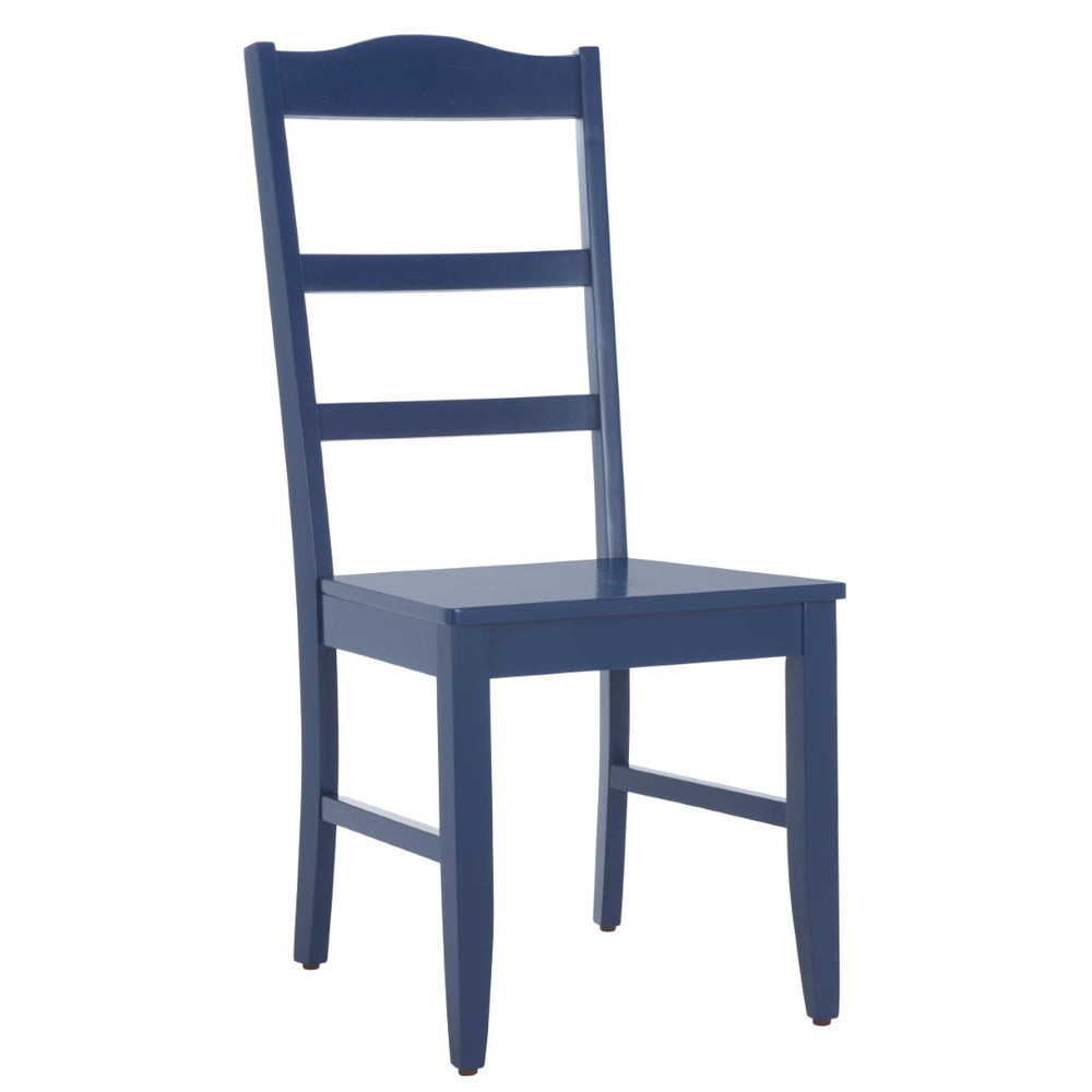 Safavieh Svetlana Classic Ladder Back Side Chair - Timeless Design For Comfortable Dining & Entertaining Dark Blue DCH6904D