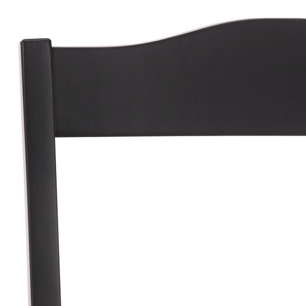 Svetlana Ladder Back Side Chair With Warm Wood Finish, Solid Wood Frame, Comfortable Contoured Seat