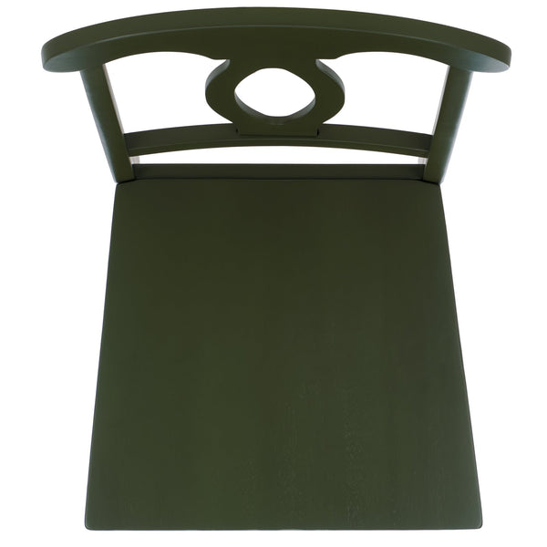 Safavieh Hannelore Side Chair - Elegant Dark Green Design For Chic Home Decor & Memorable Gatherings Dark Green Wood Dch6906c