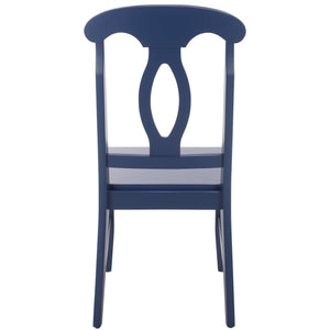 Hannelore Scandinavian Side Chair With Warm Wood Grain Finish, Solid Frame, Comfortable Contoured Seat