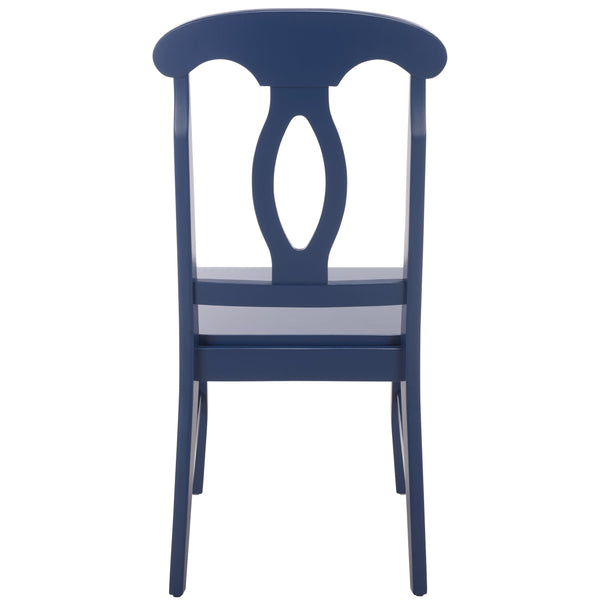 Hannelore Scandinavian Side Chair With Warm Wood Grain Finish, Solid Frame, Comfortable Contoured Seat