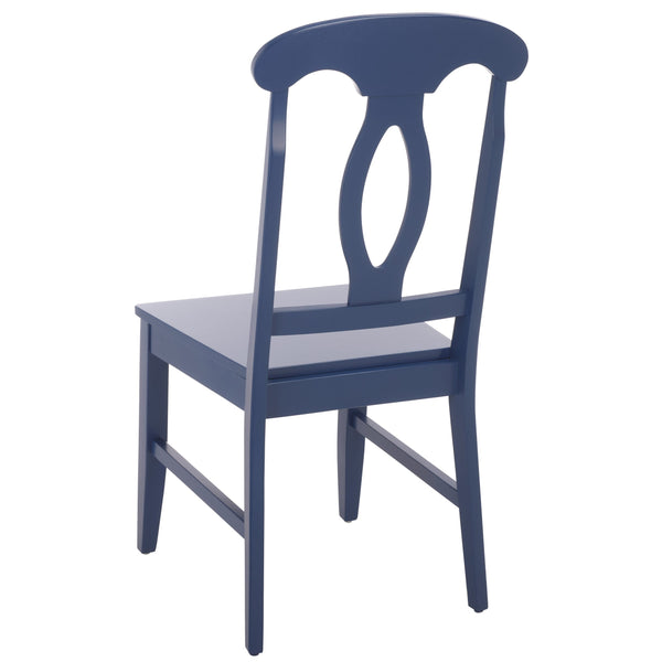 Hannelore Scandinavian Side Chair With Warm Wood Grain Finish, Solid Frame, Comfortable Contoured Seat
