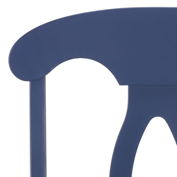 Hannelore Scandinavian Side Chair With Warm Wood Grain Finish, Solid Frame, Comfortable Contoured Seat