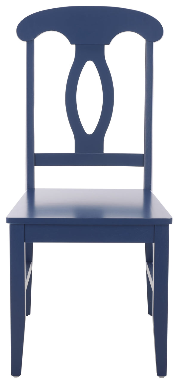 Hannelore Scandinavian Side Chair With Warm Wood Grain Finish, Solid Frame, Comfortable Contoured Seat