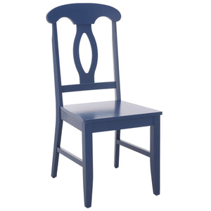 Hannelore Scandinavian Side Chair With Warm Wood Grain Finish, Solid Frame, Comfortable Contoured Seat