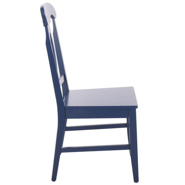 Hannelore Scandinavian Side Chair With Warm Wood Grain Finish, Solid Frame, Comfortable Contoured Seat