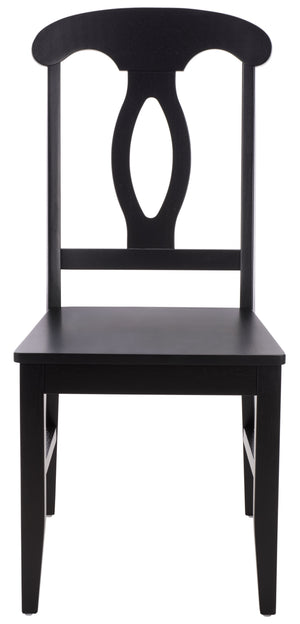 Hannelore Scandinavian Side Chair With Warm Wood Grain Finish, Solid Frame, Comfortable Contoured Seat