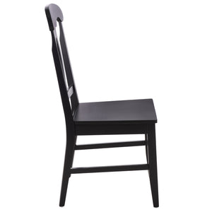 Hannelore Scandinavian Side Chair With Warm Wood Grain Finish, Solid Frame, Comfortable Contoured Seat