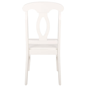 Hannelore Scandinavian Side Chair With Warm Wood Grain Finish, Solid Frame, Comfortable Contoured Seat