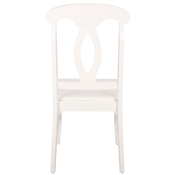 Hannelore Scandinavian Side Chair With Warm Wood Grain Finish, Solid Frame, Comfortable Contoured Seat