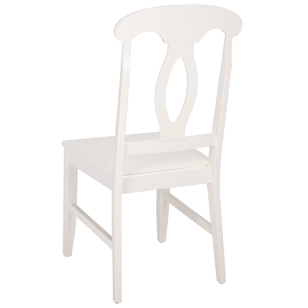 Hannelore Scandinavian Side Chair With Warm Wood Grain Finish, Solid Frame, Comfortable Contoured Seat