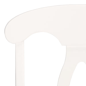 Hannelore Scandinavian Side Chair With Warm Wood Grain Finish, Solid Frame, Comfortable Contoured Seat
