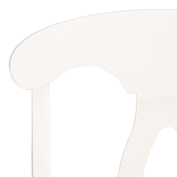Hannelore Scandinavian Side Chair With Warm Wood Grain Finish, Solid Frame, Comfortable Contoured Seat
